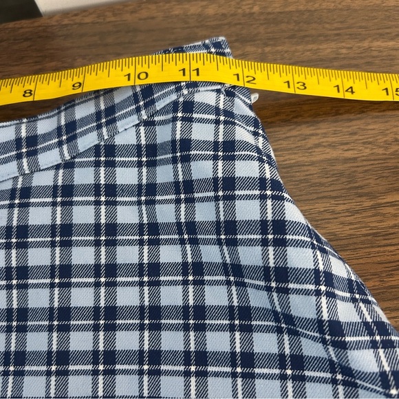 H&M Navy and Light Blue Checkered Skirt Youth 12 - Picture 6 of 9